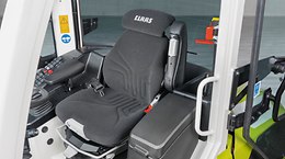 Sie verfügen über viel Stauraum und Ablagemöglichkeiten.
Der beheizbare, luftgefederte Sitz bietet Ihnen hohen Komfort. - TORION small series